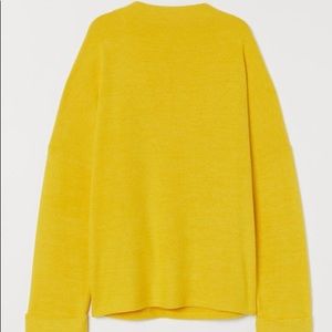 Yellow Fine-Knit Top H&M